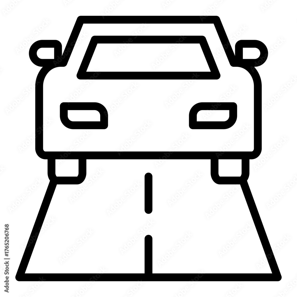 Obraz premium Driving Outline Icon