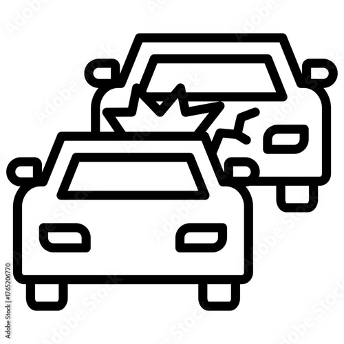 Accident Outline Icon