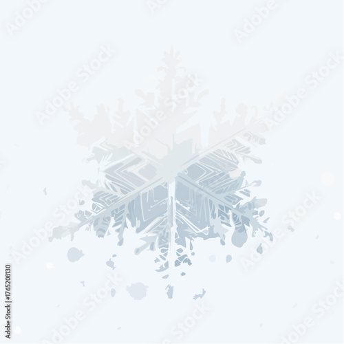 Delicate Ice Pattern Translucent Winter Vector Design