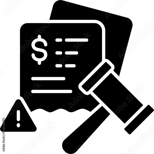 Solid Glyph Fine Icon