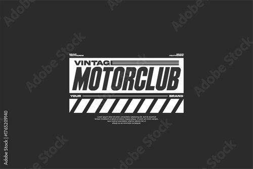 typography streetwear urban fashion template for printing