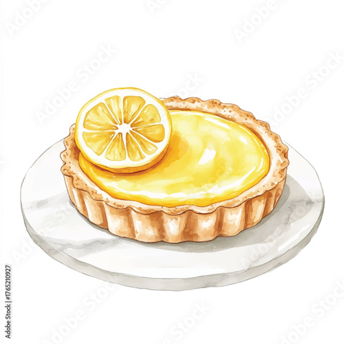Delicious Lemon Tart with a Crispy Crust.