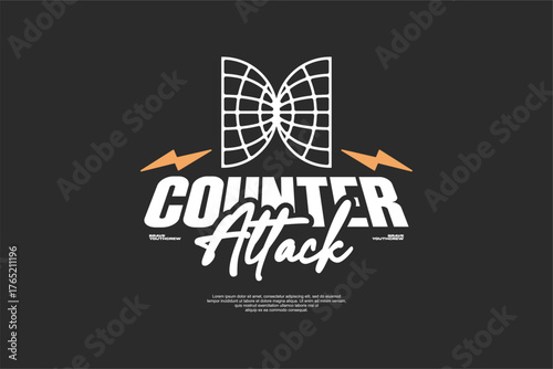 typography streetwear urban fashion template for printing