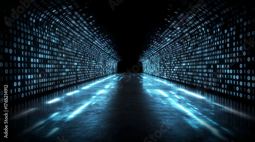 Virtual data highway background futuristic design