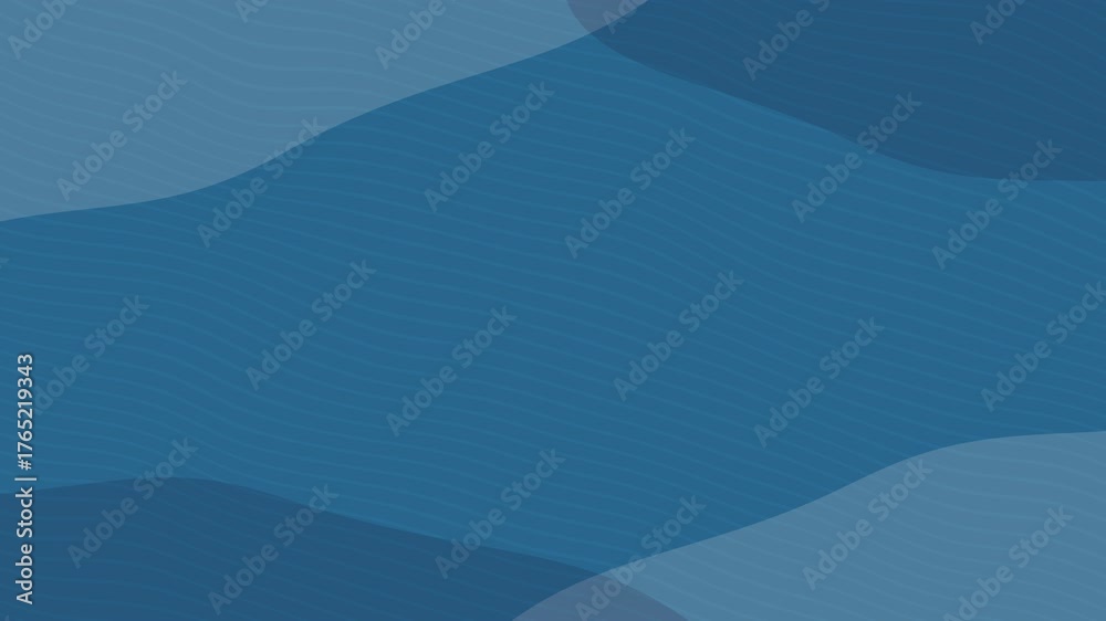 A waving, blue motion background of lines and shapes