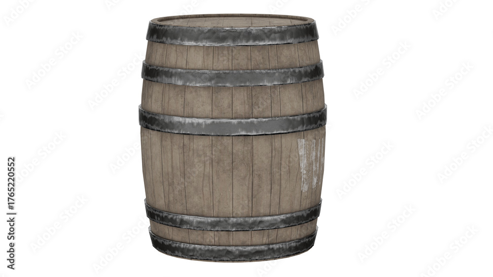 Obraz premium 3d rendering old barrel