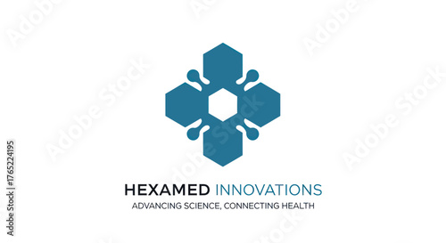Hexamed Innovations Logo Advancing Science Connecting Health.