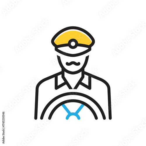 Multi color icon for driver