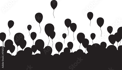 Happy New Year Bridge Fireworks Silhouette Vector