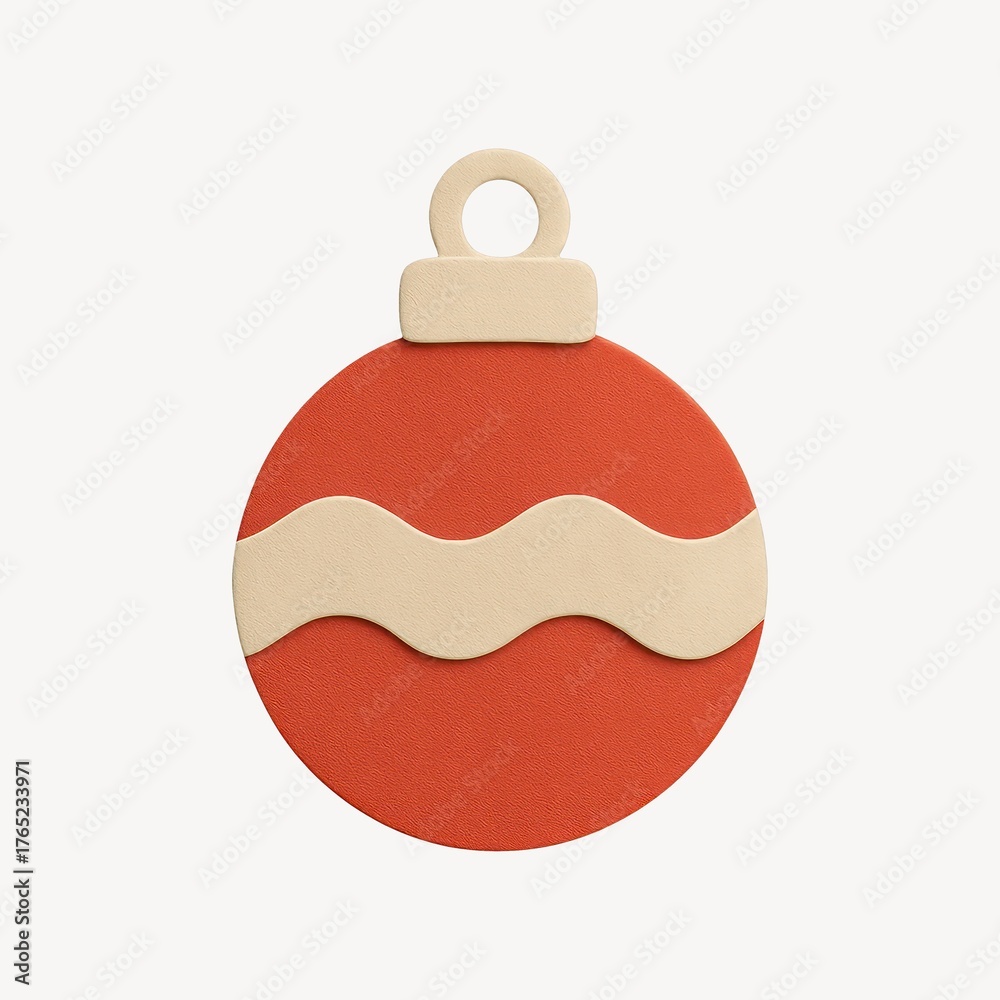 Obraz premium Festive ornament with wavy design.