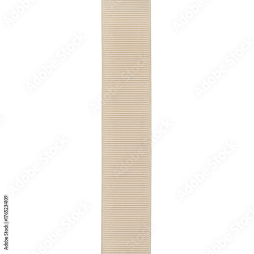 Quadro em tela Vertical textured beige nylon ribbon strap or webbing