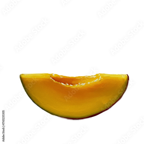 Golden Melon Slice Juicy Texture Macro Realistic Photo
