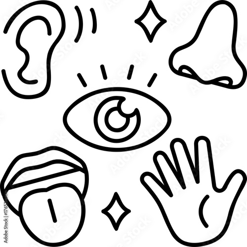 Line Art Sensory Icon
