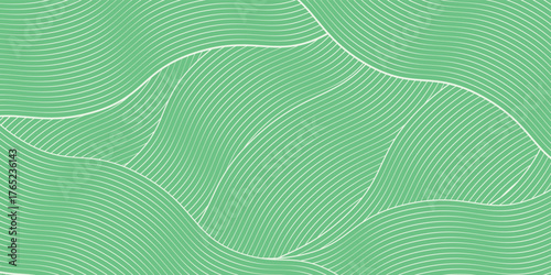 Green farm banner, organic abstract background with fields. modern eps 10.