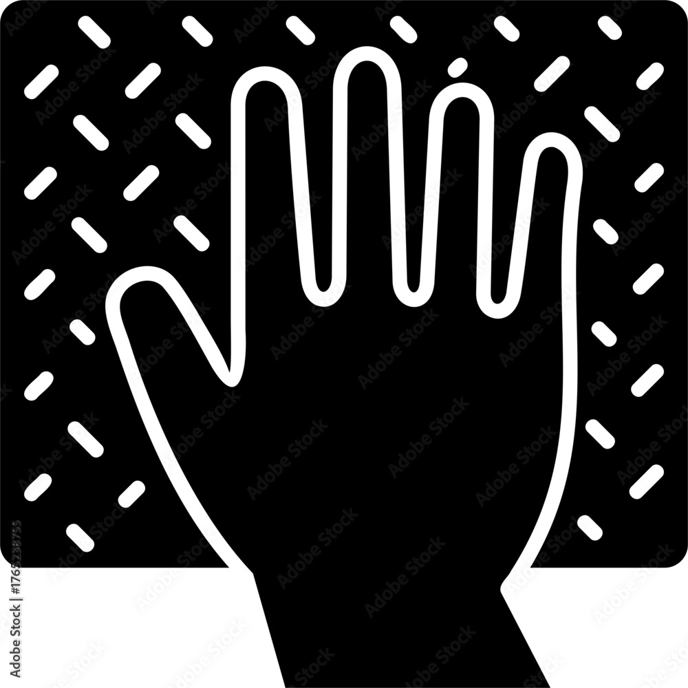 Obraz premium Solid Glyph Texture Icon