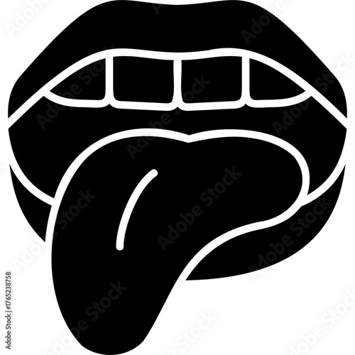 Solid Glyph Taste Icon