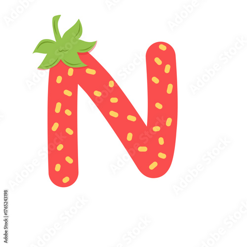 Strawberry Alphabet Series – Cute Fruit Letters A–Z
