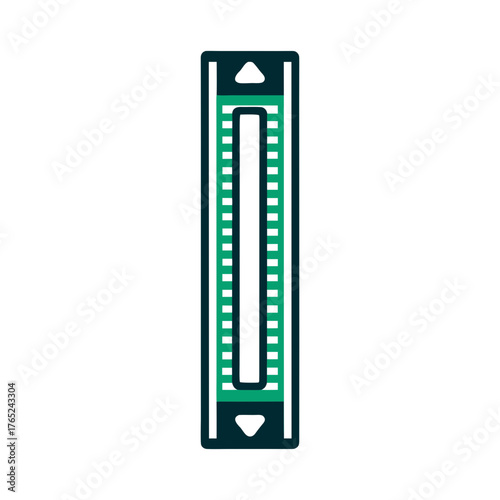 Modern Scroll Bar Indicator UI Element Vector a solid navy scroll indicator as a thin vertical bar along the screen edge