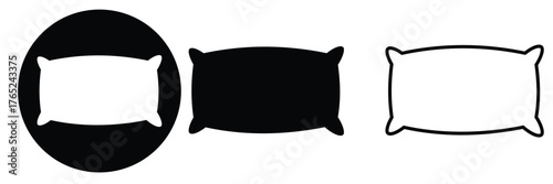 Pillow Vector Line Icon Illustration. EPS 10