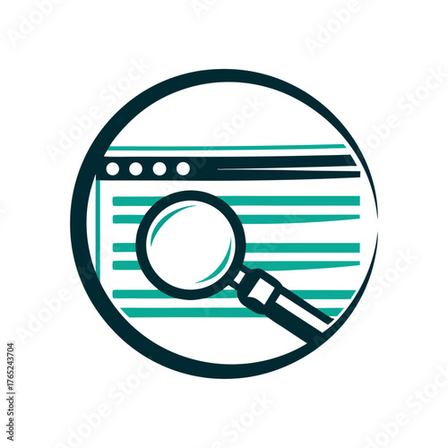 Website Search Icon with Magnifying Glass  A solid yellow search input field with a subtle inner glow and consistent border width