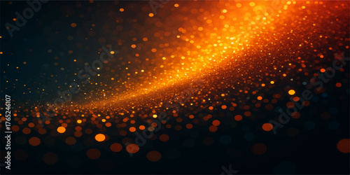Bright, glowing orange background with abstract bokeh light and fire-like flame design and subtle yellow texture, like an energetic sun or star in space