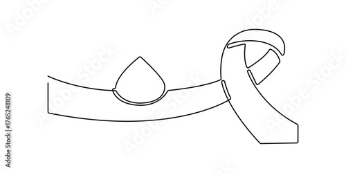 World diabetes day vector image design illustration stock illustration, Continuous one line drawing hand using glucometer for checking blood sugar level. World diabetes day concept. Single line draw