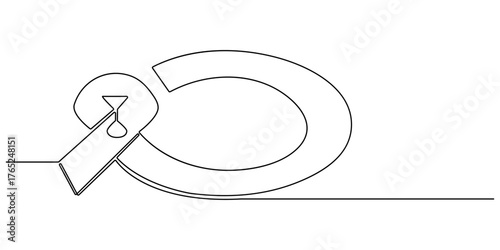World diabetes day vector image design illustration stock illustration, Continuous one line drawing hand using glucometer for checking blood sugar level. World diabetes day concept. Single line draw