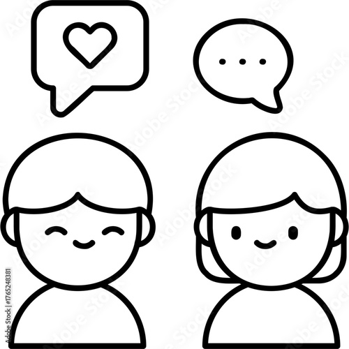 Line Art Politeness Icon