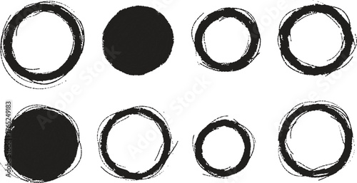 Dry paint stains brush stroke backgrounds set. Dirty artistic vector design elements, boxes, frames for text, labels, logo. Hipster stickers, paintbrush grunge
