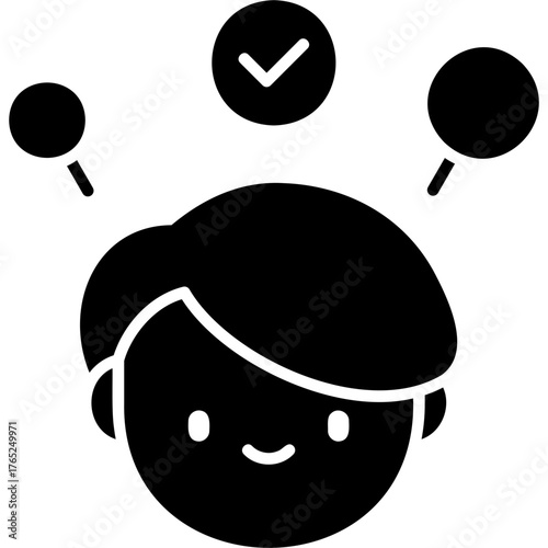 Glyph Solid Responsibility Icon