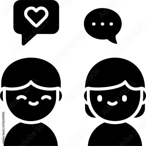 Glyph Solid Politeness Icon