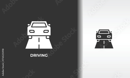 Driving Vector, Icon Or Logo Sign Isolated Symbol Illustration