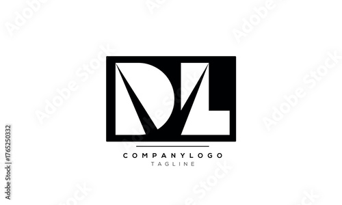 Alphabet letters Initials logo DL.eps