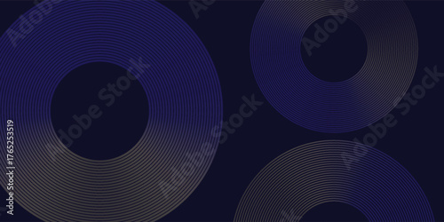 Dark Blue Golden Royal Awards Graphics Background Lines Circle modern