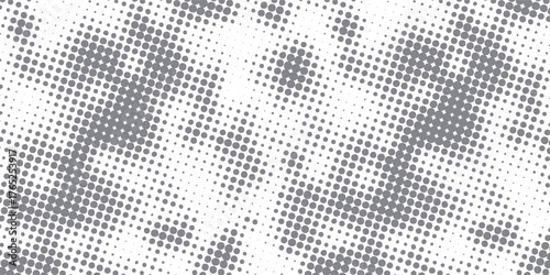 Aesthetic dotted design element. Duo tone poster . Modern art pattern