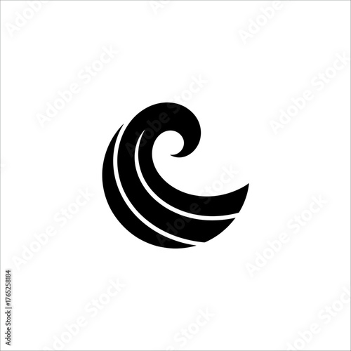 Abstract vector design elements and backgrounds for a modern logo concept