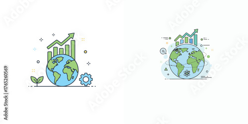 World Science Day for Peace and Development. Vector Design, ilustrations, set icon