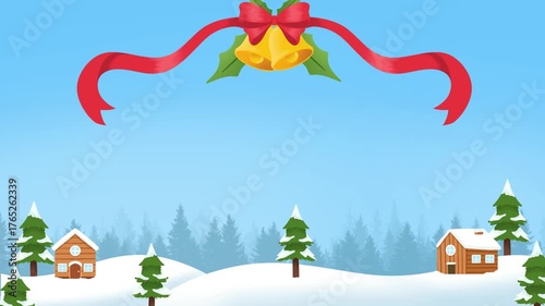 animation Christmas background for banner, poster, presentation, and other uses