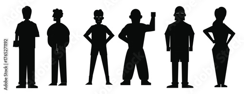 set of young men and women wearing trendy casual outfit