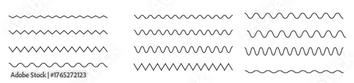 wavy and zigzag lines pattern with ripples and squiggly