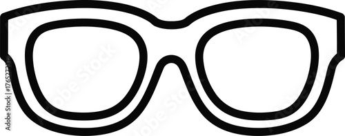 Square glasses isolated on transparent background, a bold and trendy accessory for vision correction or a fashion statement in a modern design