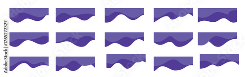 wavy shape header abstract design banner border curve