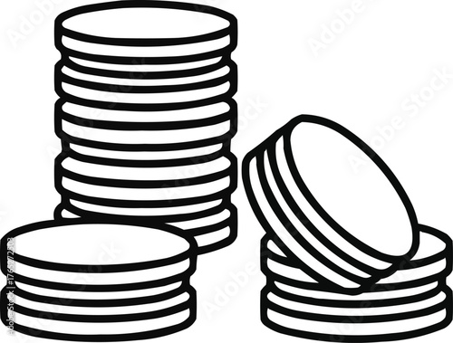 Argentinian Alfajor Line Art Collection Minimal Biscuit and Pastry Vector Design