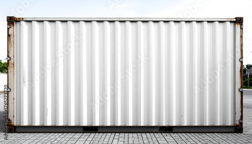 White iron container for shipping purposes