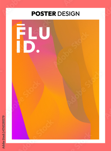 Dynamic Flux Abstract Background.Colourful Flowing Wave Vector Illustration Design Template