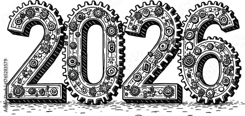 A single, ripe red strawberry with green leaves and stem fruit leaf