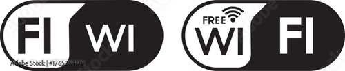 Free wifi zone icon set. internet spot designation. wifi area, wifi zone icon and logo.  signal vector icon. Wireless icon vector