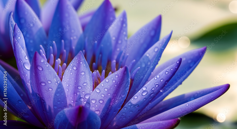 Fototapeta premium Blue Lotus Detail