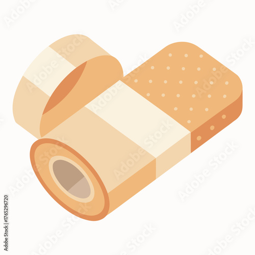 adhesive bandage isolated on white