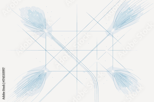 Icon professional optics data vector fiber balanced glowing clean color symmetry minimal